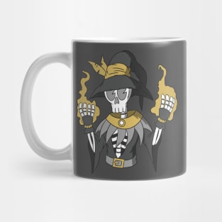 Old School Skeleton Wizard Mug